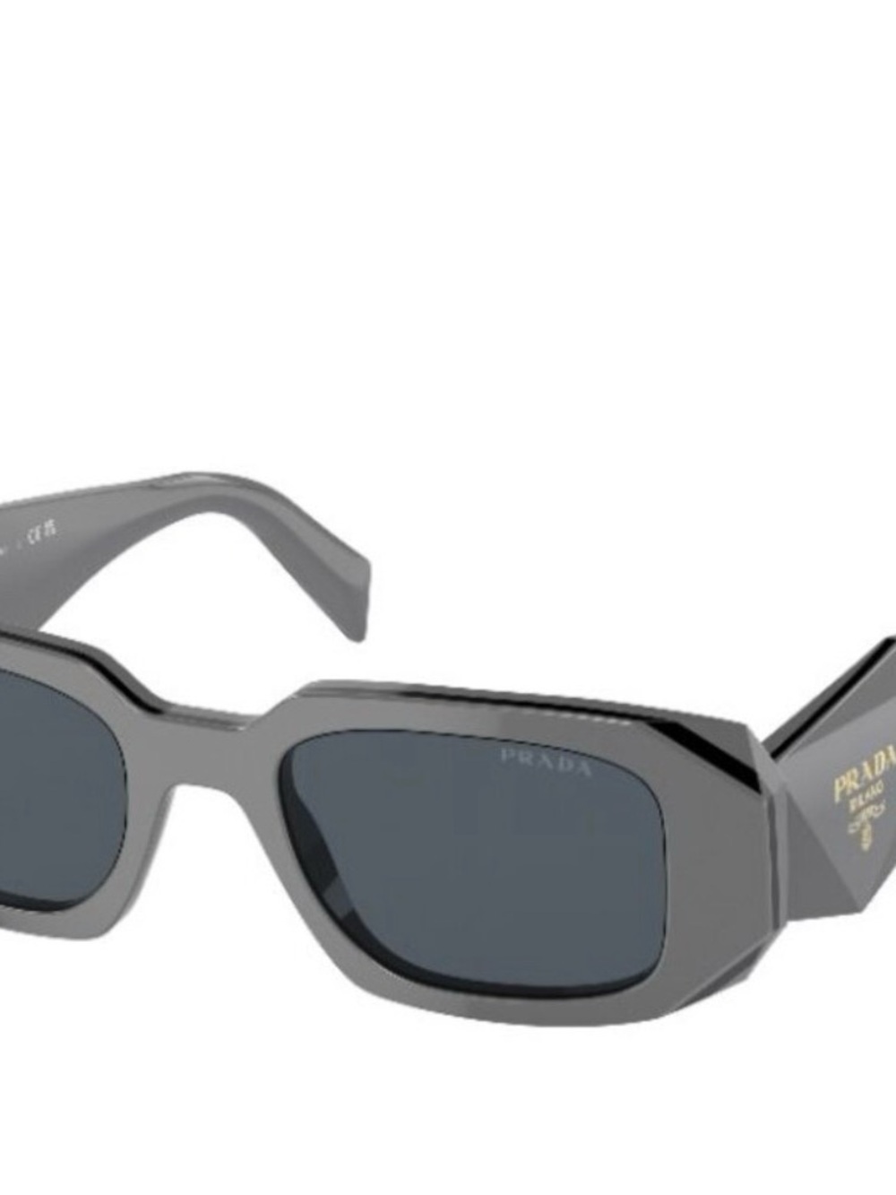 Prada Women’s Slate Gray Angular Sunglasses - Picture 2 of 3